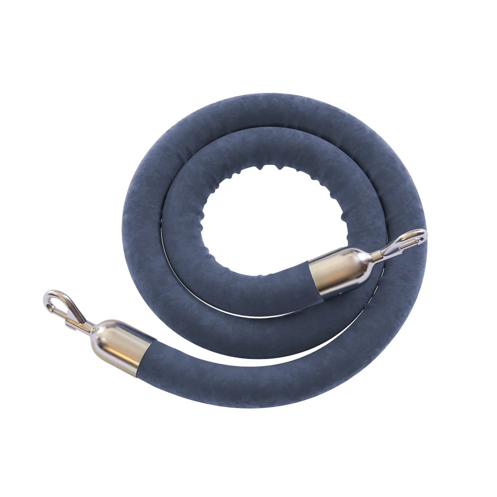 Rope - Gray w/ Stainless Ends, 6' Length