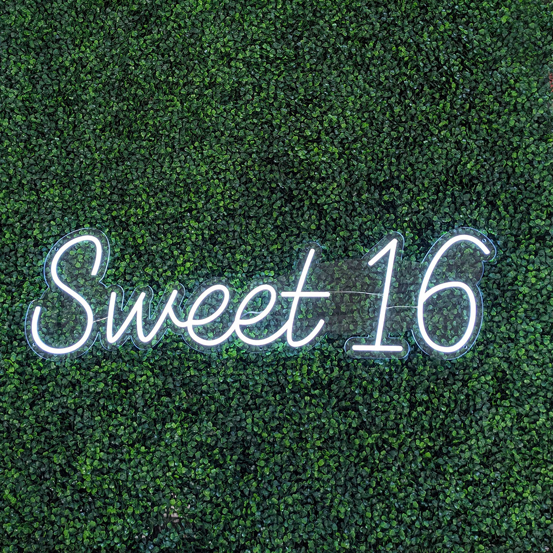 Neon Sign - "Sweet 16"