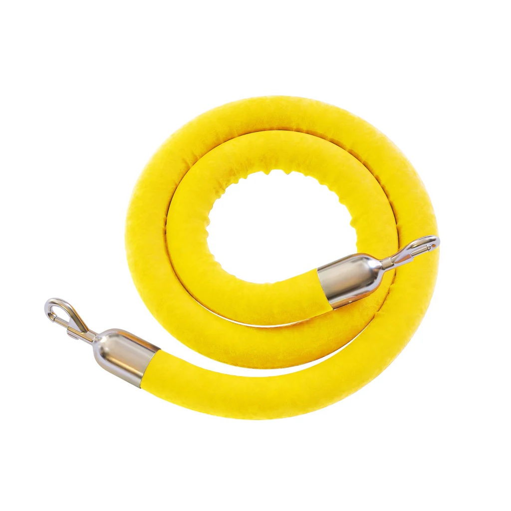 Rope - Yellow w/ Stainless Ends, 6' Length