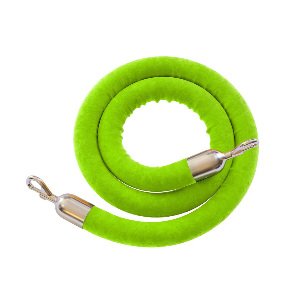 Rope - Lime Green w/ Stainless Ends, 6' Length
