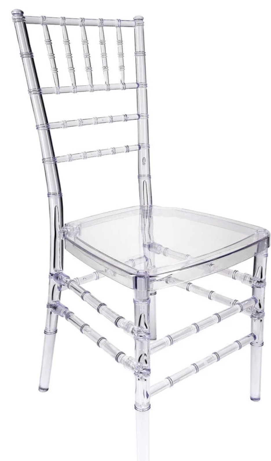 Clear Chivari Chair with Seat Cushion