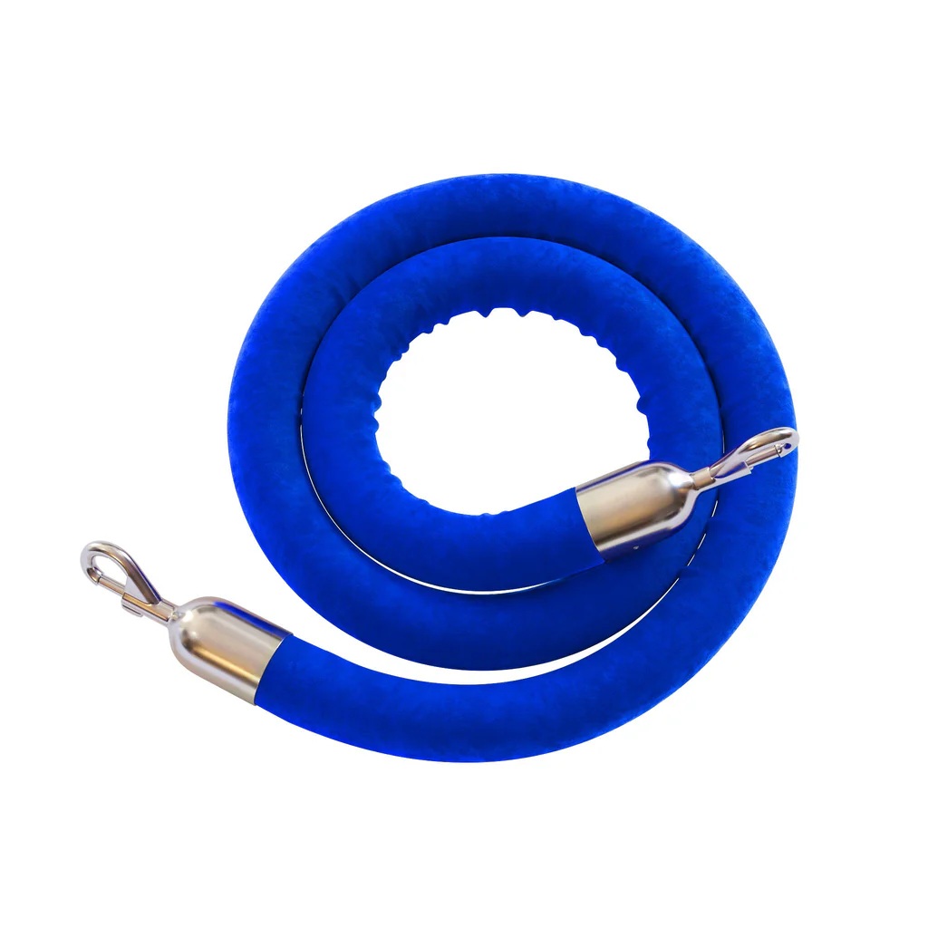 Rope - Blue w/ Stainless Ends, 6' Length