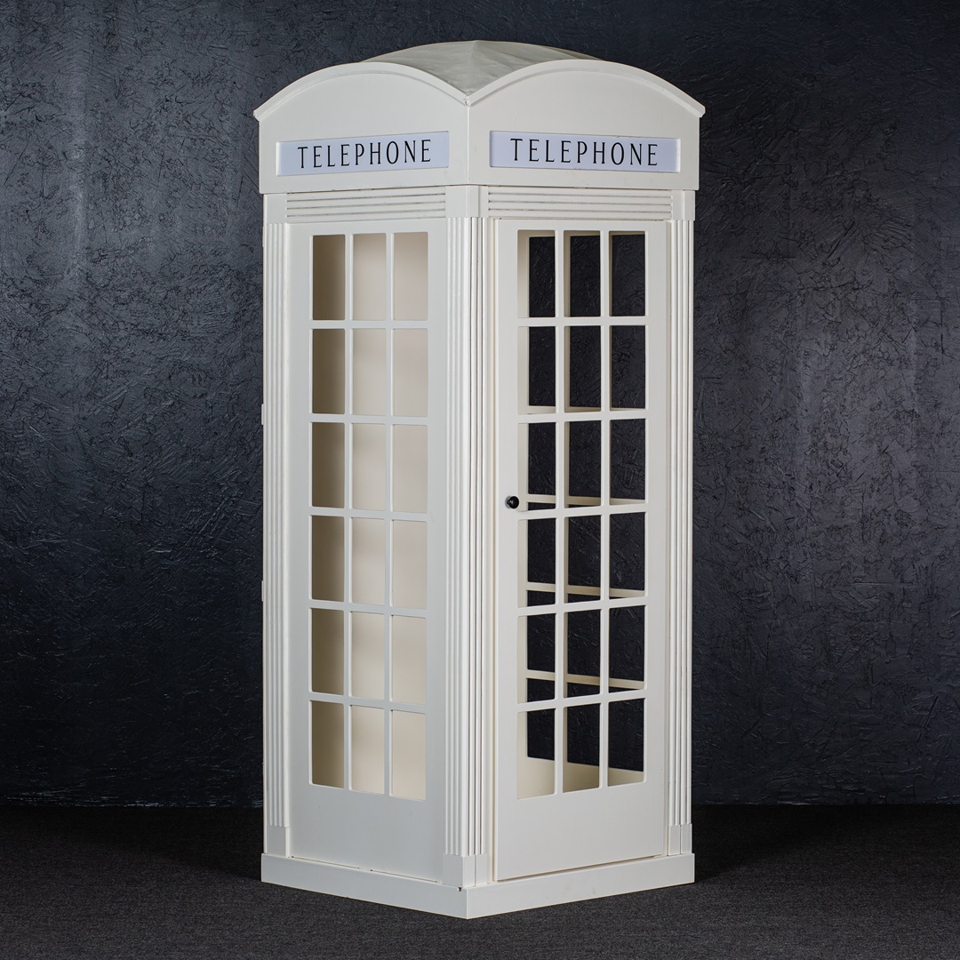English Phone Booth (White)