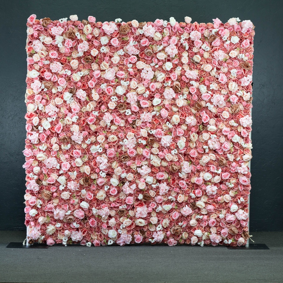 Flower Wall - 8x8 Pink Rose Wall