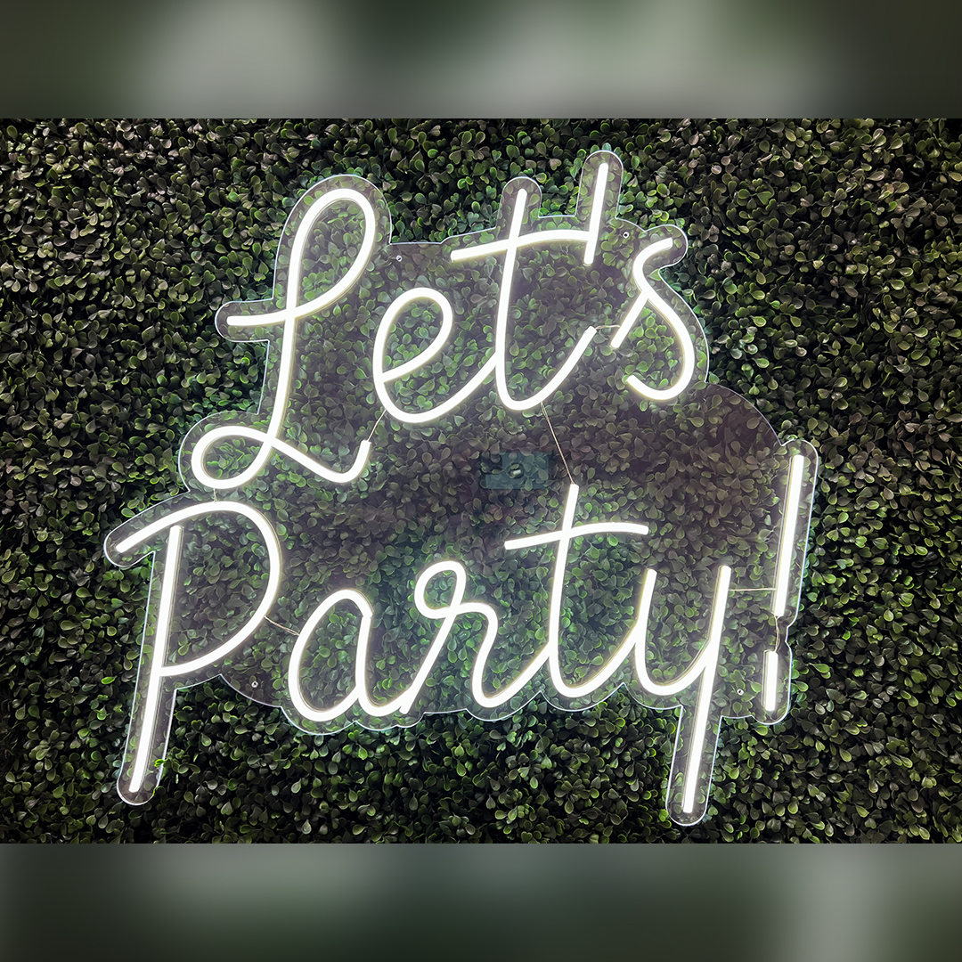 Neon Sign - "Let's Party!"