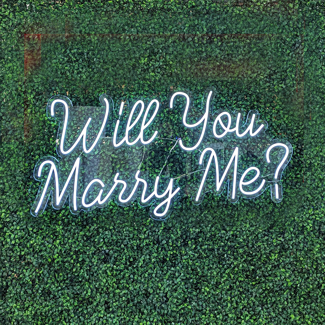 Neon Sign - "Will You Marry Me?"